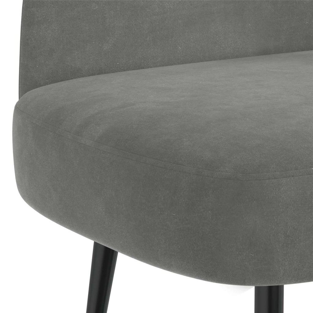 Panchina imbottita con schienale Grigio scuro 110 x 60 x 76 cm 42040786