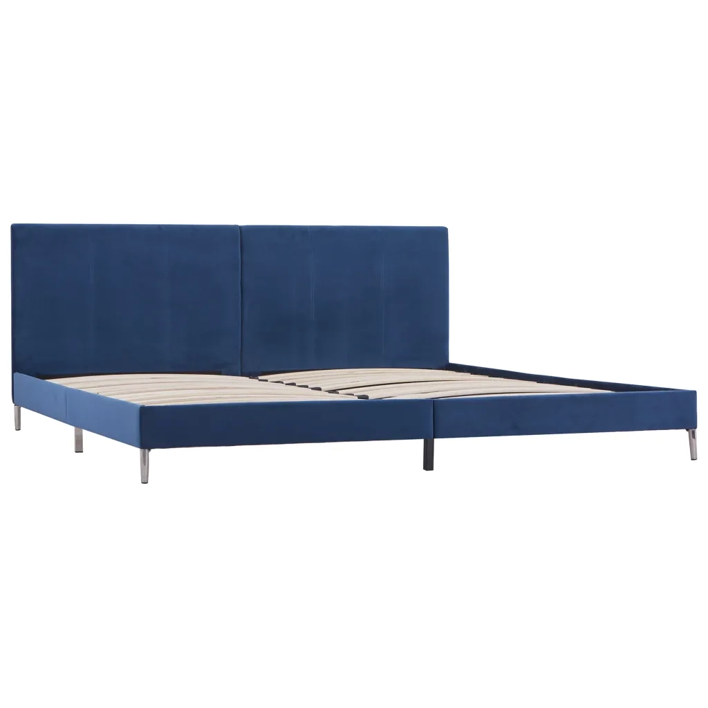Giroletto senza Materasso Blu 180x200 cm in Tessuto 280955