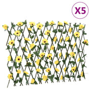 Traliccio Edera Artificiale Espandibile 5pz Giallo 180x60 cmcod mxl 116328