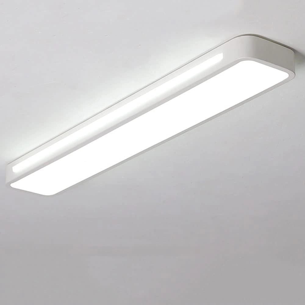 Trade Shop - Plafoniera Led 16w Moderno Bianco Soffitto Rettangolare Striscia Luce 6500k 50187 -