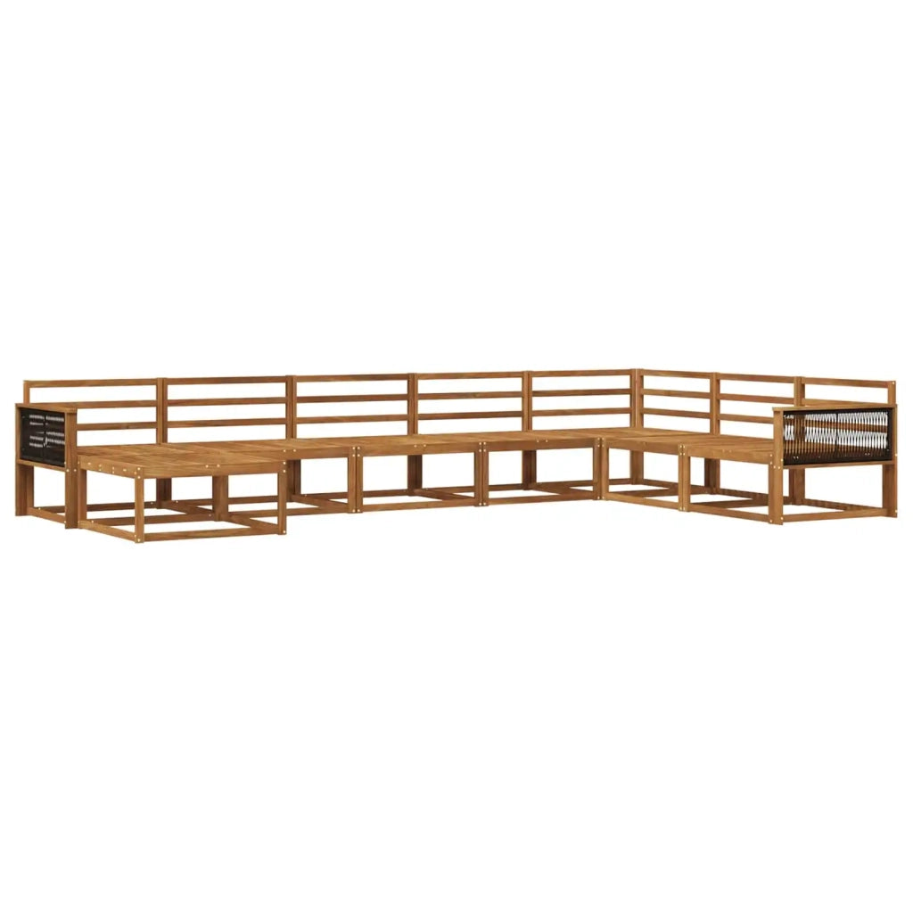 Set di divani da esterno 8 pcs Naturale