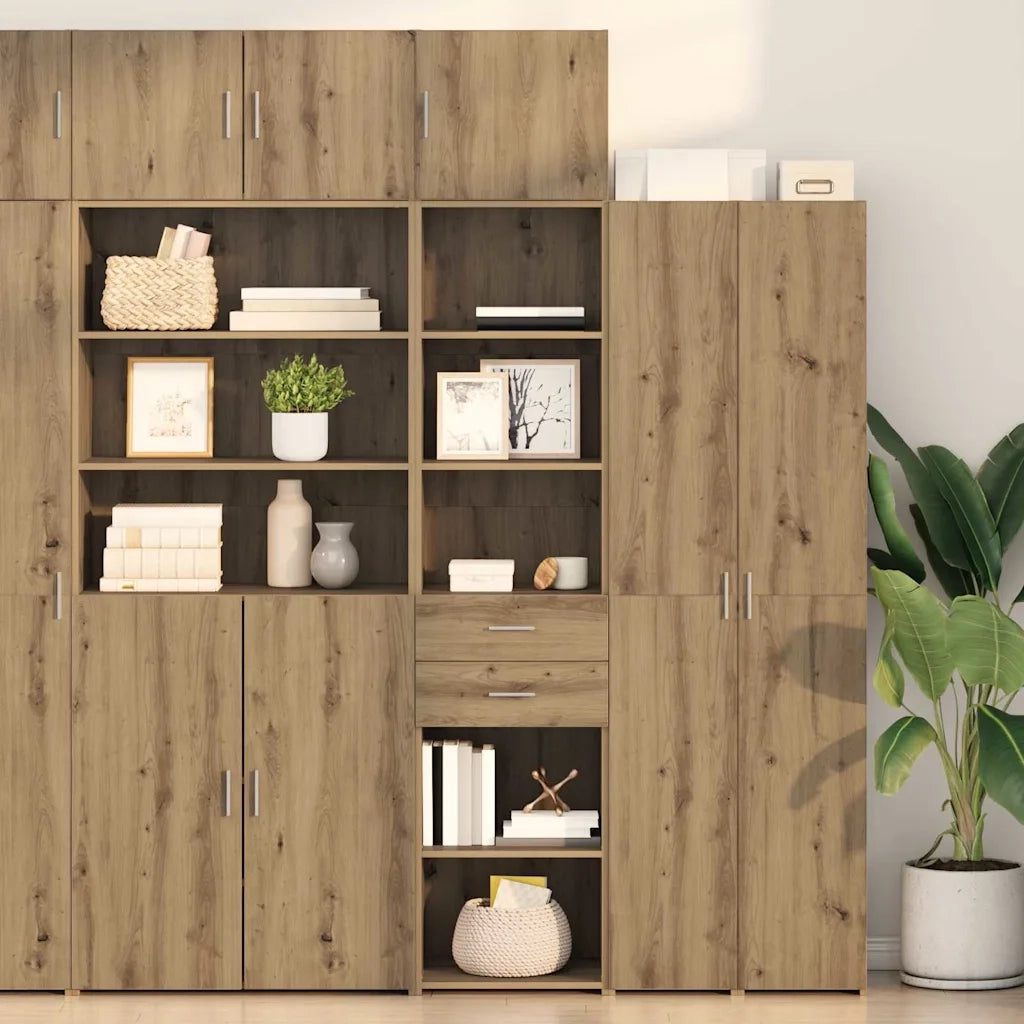 Credenza con Cassetto-Buffet-Armadio da cucina Rovere artigianale 45 x 42,5 x 185 cm