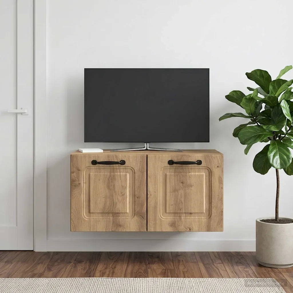 Mobile Porta TV da Muro Rovere Artigianale 59,5 x 31 x 30 cm 899394