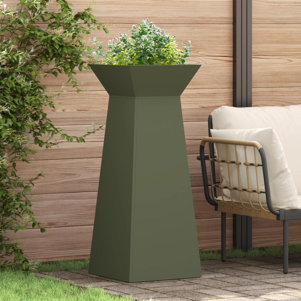 Supporto per Piante Verde oliva Metallo 40 x 40 x 101 cm Fioriere