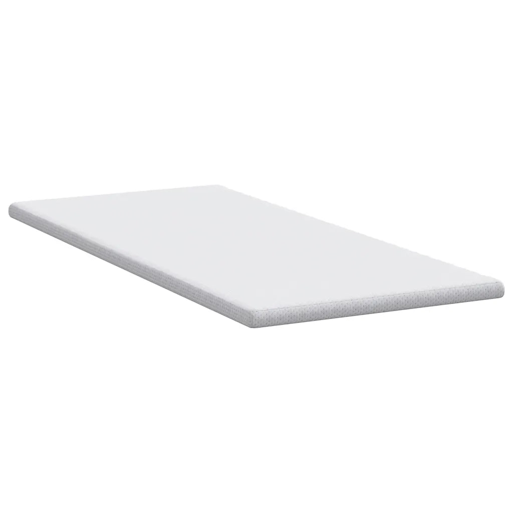 Topper per materasso Bianco 100 x 200 cm Tessuto Jacquard CFW5038441