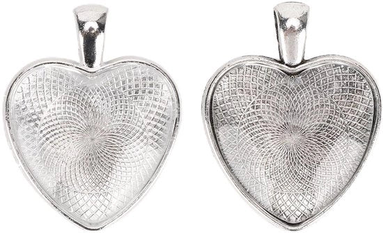 Set di appoggio per gioielli in acciaio con 60 pezzi - cabochon in vetro - lega di alluminio - per creare gioielli DIY - resistente e forte