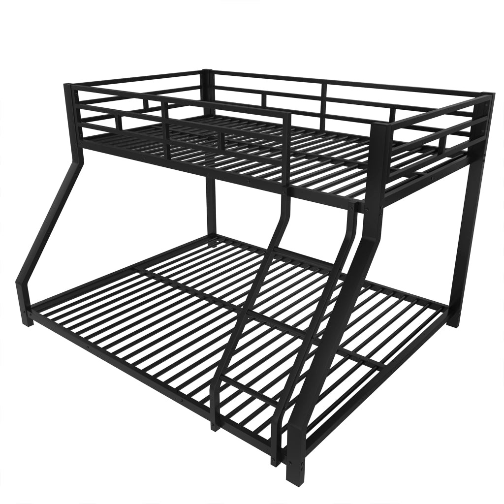 letto a castello metallo nero 204 x 144.5 cm