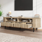 Mobile TV Lowboard ¨C MINIMAL ¨C Naturale, MDF, 2 Ante, 2 Cassetti, 160x40x48 cm