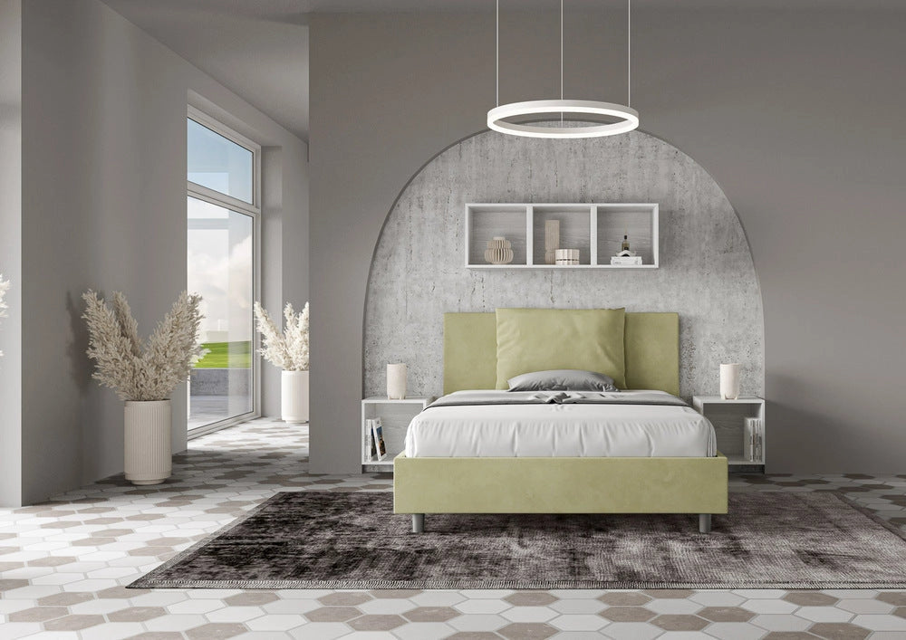 Letto Matrimoniale Extra Large 200x200 cm Senza Rete Antea Tè Verde