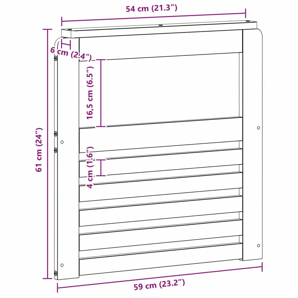 Braccioli 2 pcs Marrone 59 x 6 x 61 cm Legno multistrato 900518