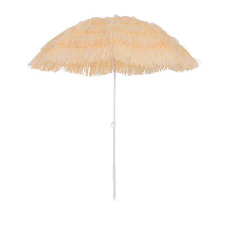 OMBRELLONE DA SPIAGGIA PALO INCLINABILE E 8 STECHE 160 CM BEIGE