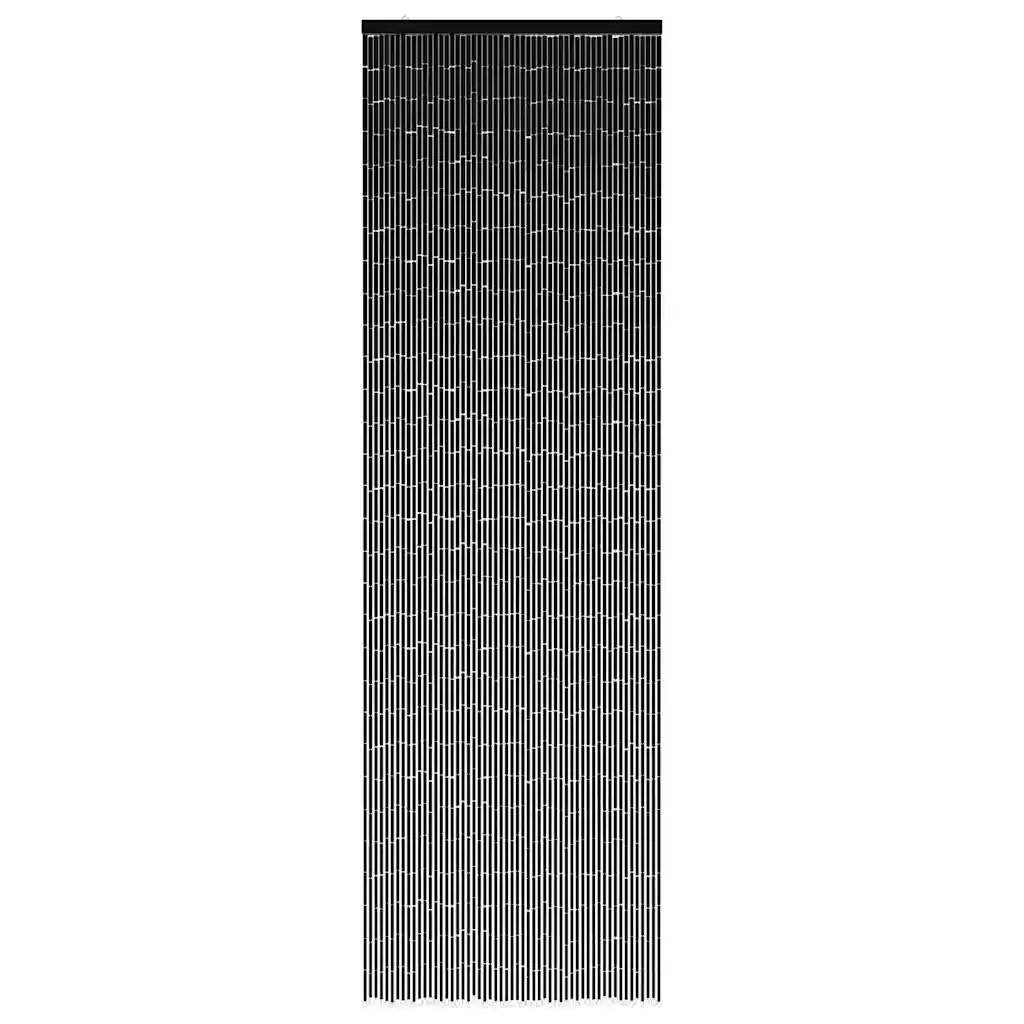Tenda Antimosche per Porte-Zanzariera Grigio Scuro 56x185 cm Bamb¨´
