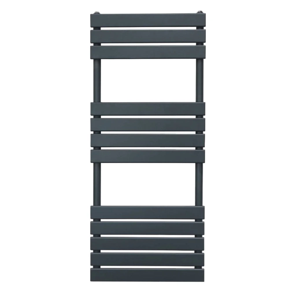 Radiatore per asciugamani design a pannello piatto 1200 x 450 mm per bagno ad incasso  Grigio Antracite