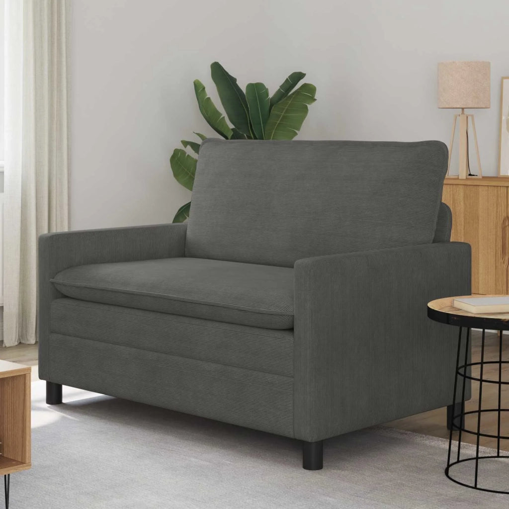 Divano Grigio Scuro 126 x 81 x 87,5 cm Tessuto