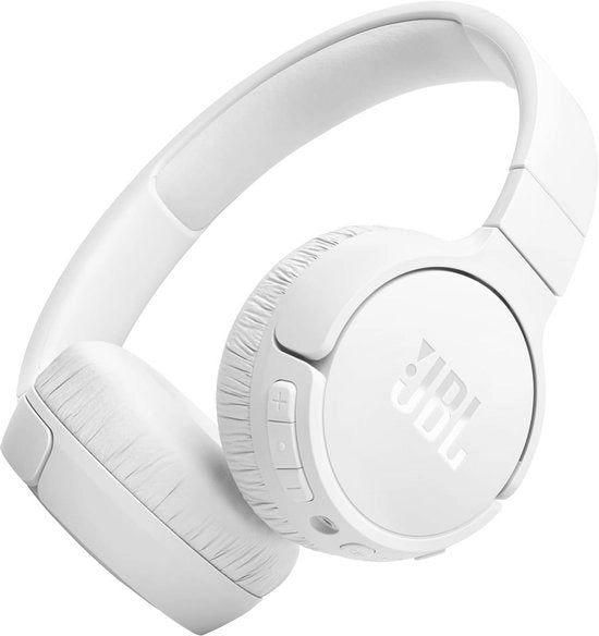 Cuffie on-ear wireless con cancellazione del rumore adattiva e durata batteria di 70 ore - bianco