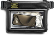 Borsa impermeabile IPX8 - Tas impermeabile per telefono - Cinturino regolabile - Sacchetto di aria galleggiante - Touchscreen compatibile - Nero