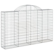 Cesto Gabbione ad Arco 200x30x120/140 cm Ferro Zincato