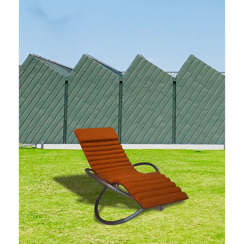 Lettino prendisole SWING LUXE MONACO - Terracotta