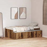 Struttura letto contenitore Legno Vecchio 80x200 cm