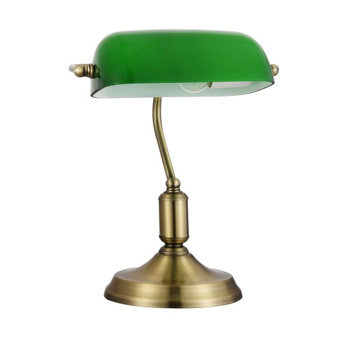 Lampada Da Tavolo Moderno Kiwi Metallo Ottone Vetro 1 Luce E27 40W