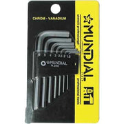 SERIE CHIAVI MASCHIO ESAGONALE MUNDIAL 7 pezzi (1,5÷6 mm) - MUNDIAL