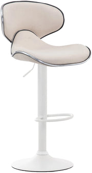 Sgabello Las Vegas V2 tessuto crema,bianco