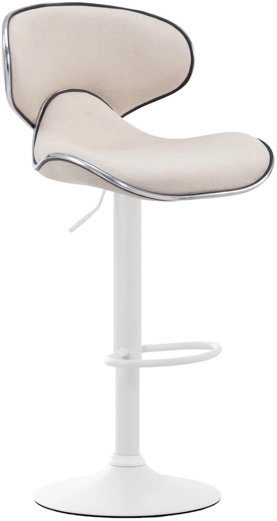 Sgabello Las Vegas V2 tessuto crema,bianco