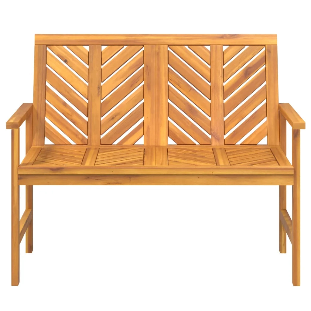Panca da Giardino 109 cm in Legno Massello di Acacia 362234