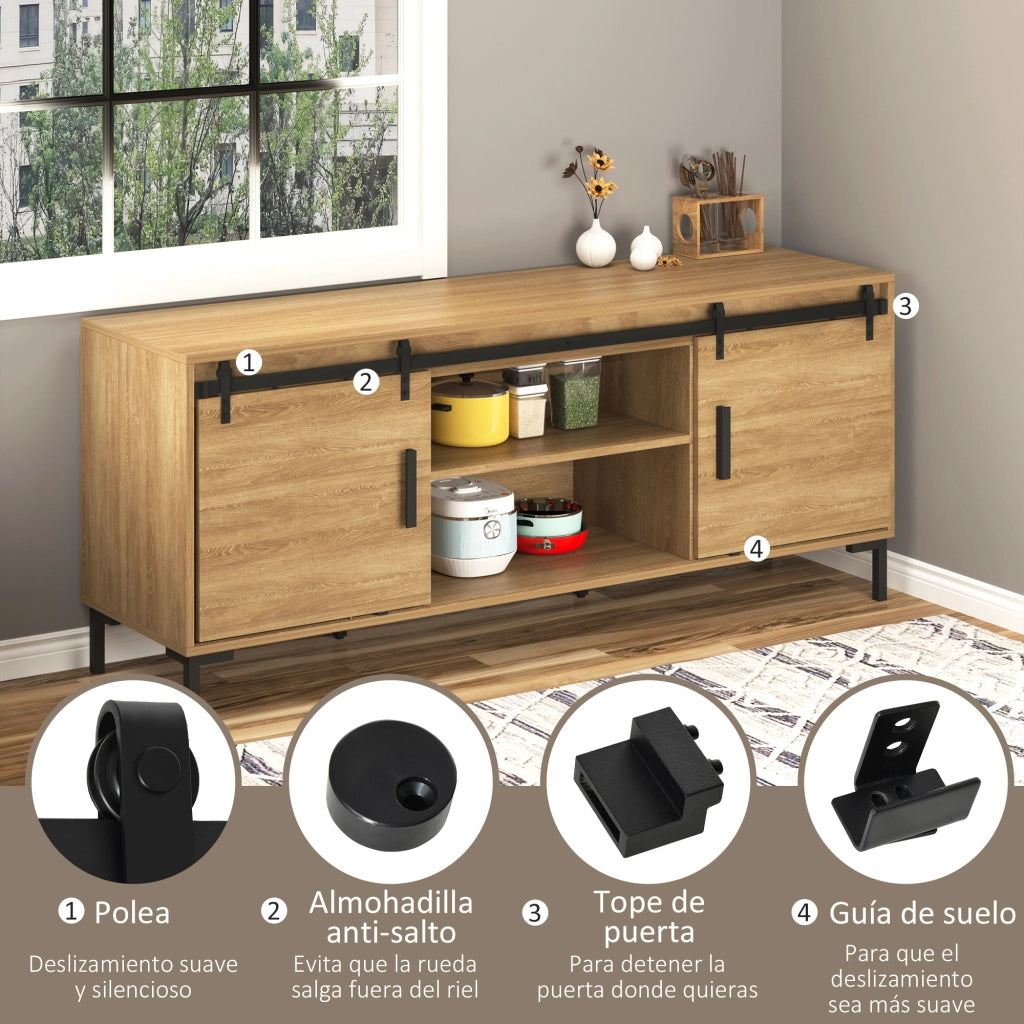 Armadio scorrevole ¨C zephmum ¨C nero, legno, 183x45 cm