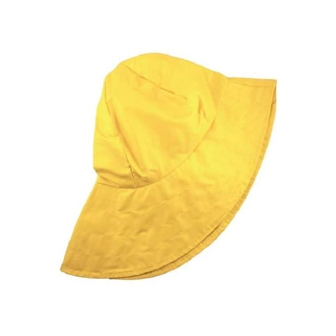 Vigor 5429210 Cappello Impermeabile Antipioggia Taglia Unica 100% Poliestere Paraorecchie Cotone con Lacci colore Giallo