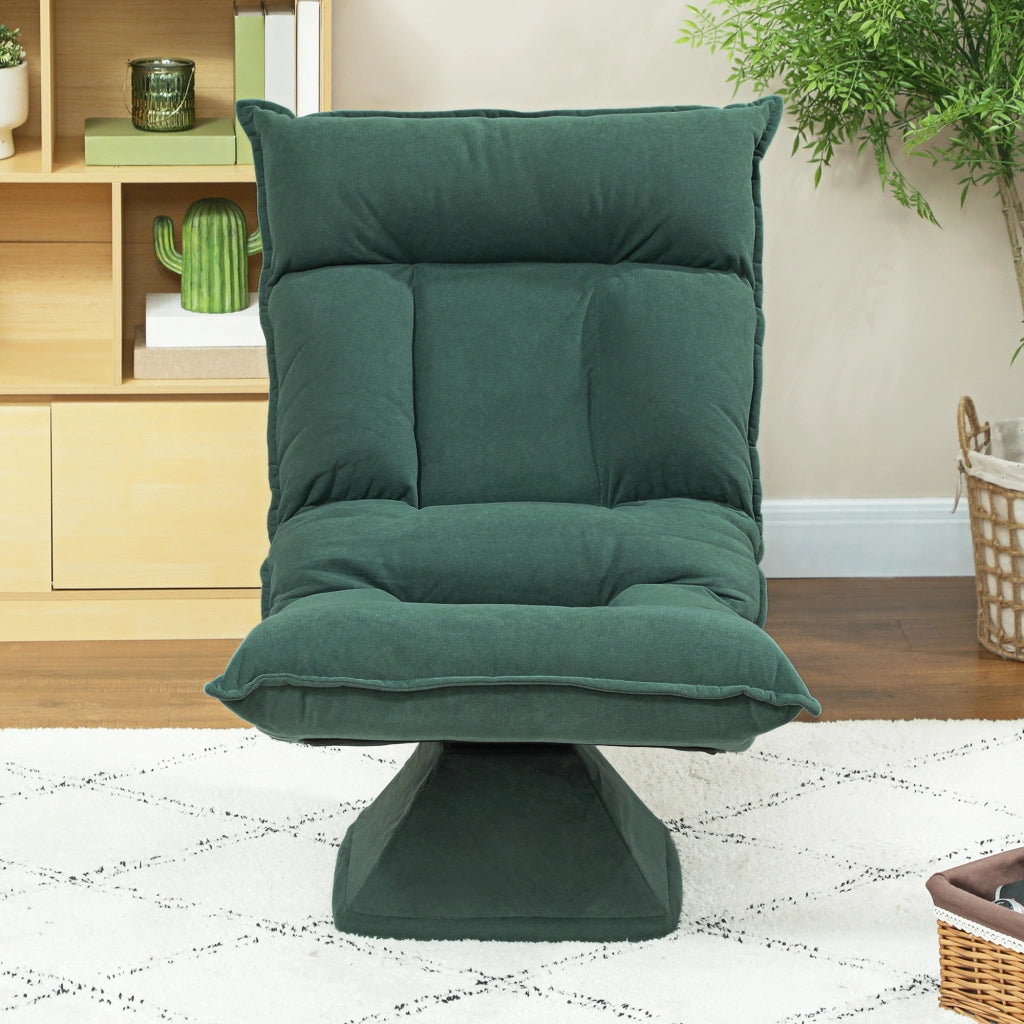 Poltrona girevole reclinabile ¨C zephmum ¨C verde, tessuto