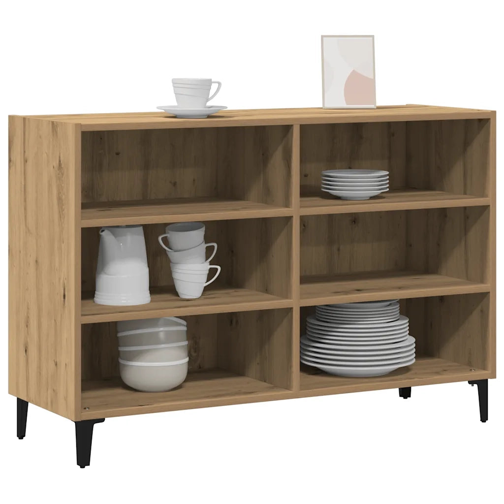 Credenza Rovere Artigianale 103,5x35x70 cm in Truciolato 856453