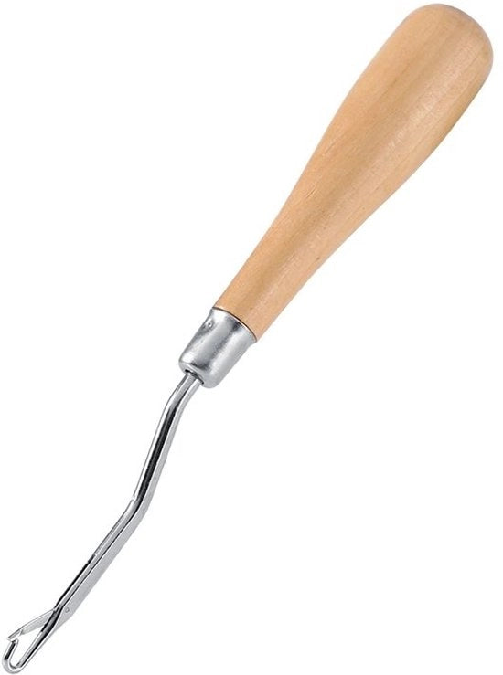 Fai da Te - Uncinetto 6,22 Pollici - Manico in Legno - Uncinetto Artigianale - Attrezzo per Maglia - Sostenibile - Comodo da Usare - Uncinetto con Ago