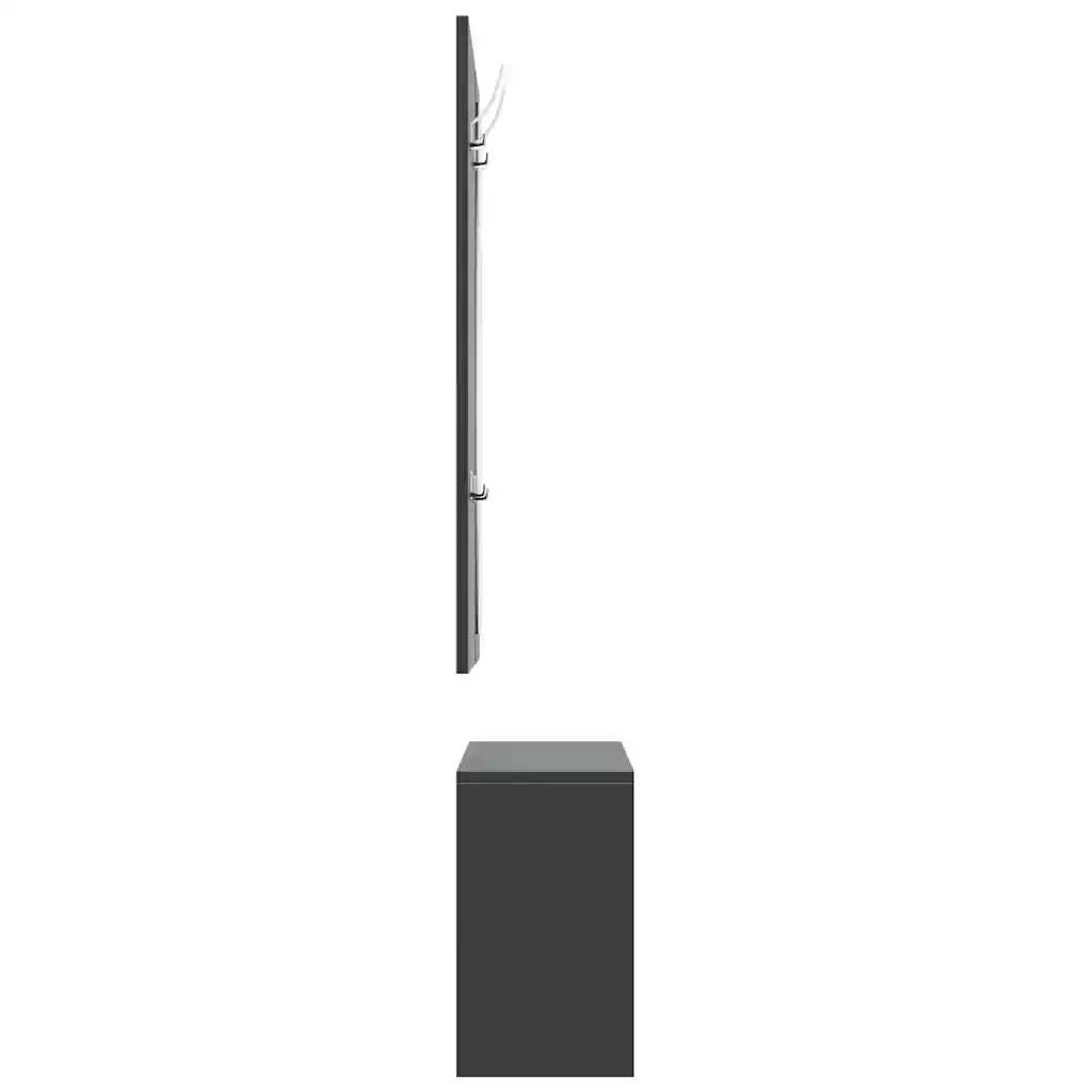 Set Scarpiere 3 in 1-Scaffale per scarpe Nero in Legno Multistrato