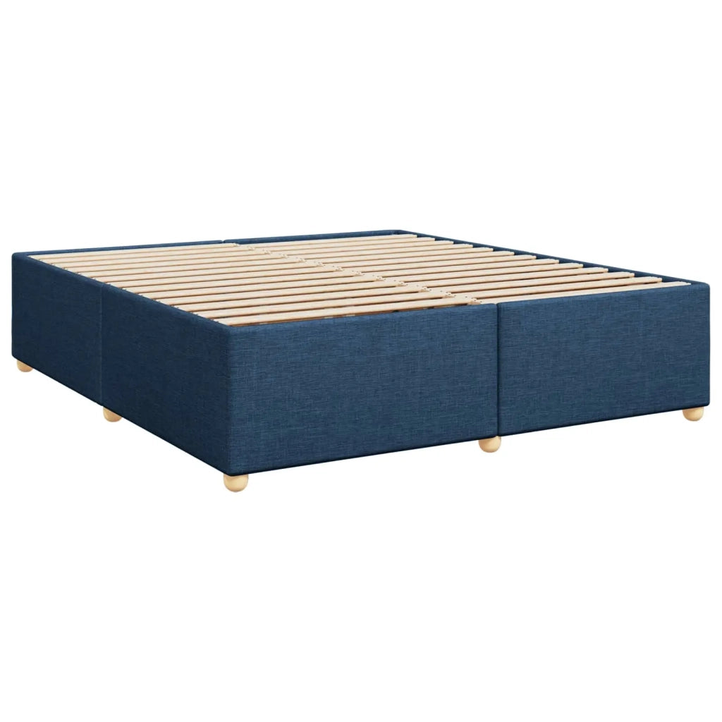 Letto box spring con materasso Blu 180 x 200 cm Tessuto 3453948