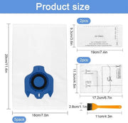 Sacchetto per aspirapolvere 5-pack con tecnologia 3D - Adatto per aspirapolvere Miele GN FJM - Inclusi filtri motori e pulitori d'aria