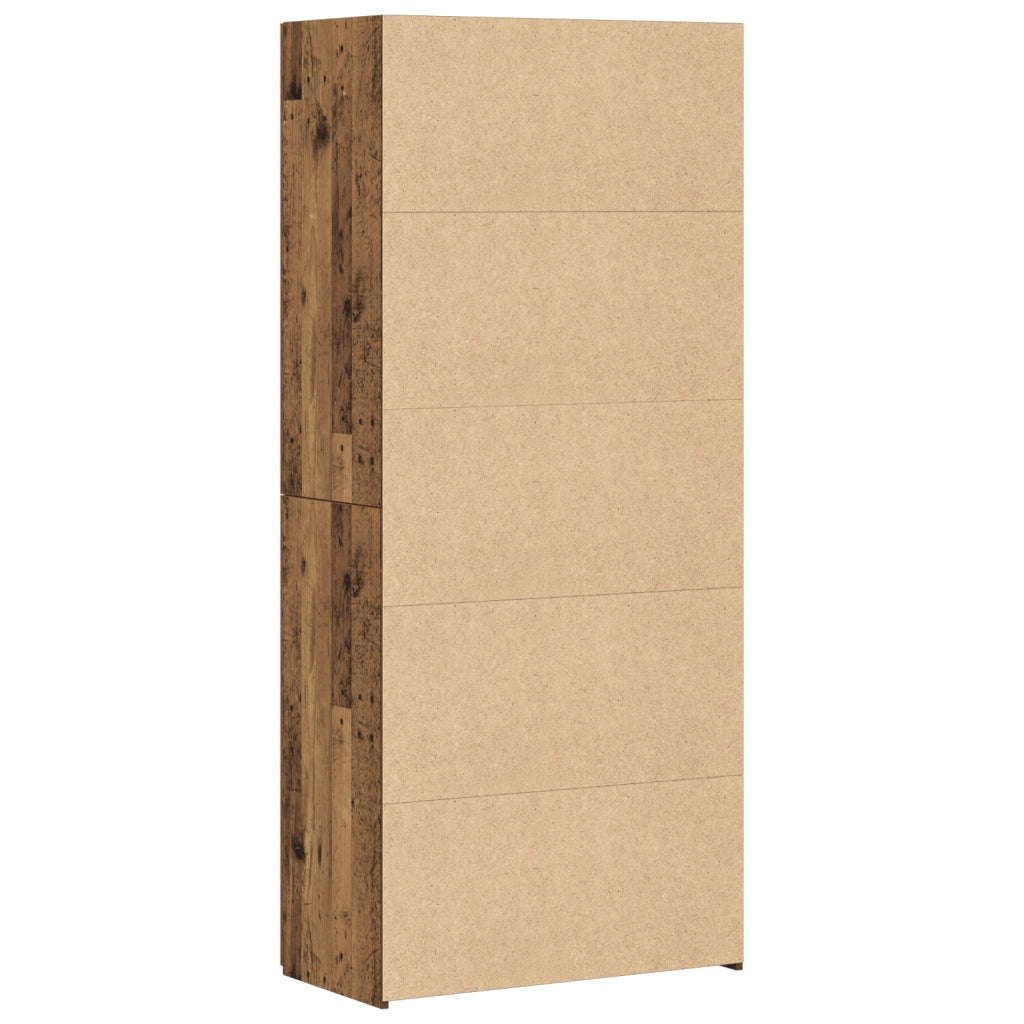 Highboard Legno Invecchiato 40x42.5x185 cm Legno ingegnerizzato