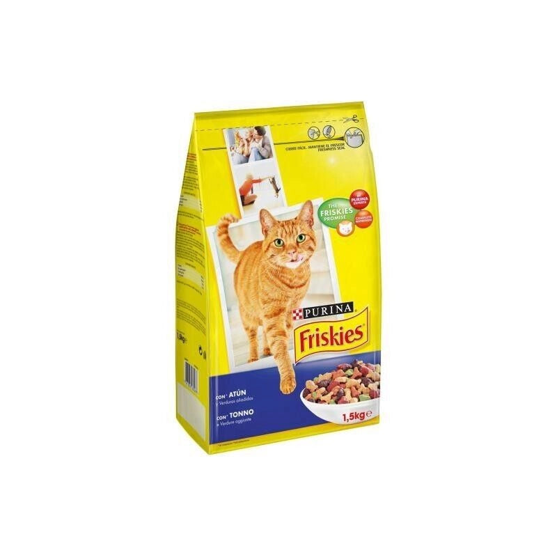 FRISKIES CROCCANTINI PER GATTO TONNO E VERDURE 1,5 KG