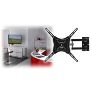 Trade Shop - Staffa Di Appoggio Da Parete Con Braccio Snodabile Per Tv Lcd Led Plasma 3d 50" -