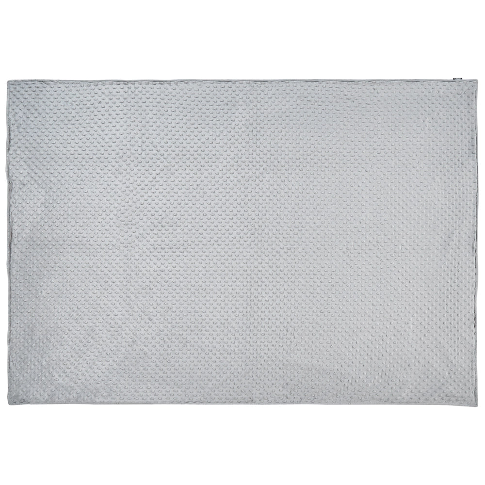 Copripiumino per coperta ponderata Grigia Tessuto poliestere 120 x 180 cm Motivo a pois Design moderno Tessile camera da letto