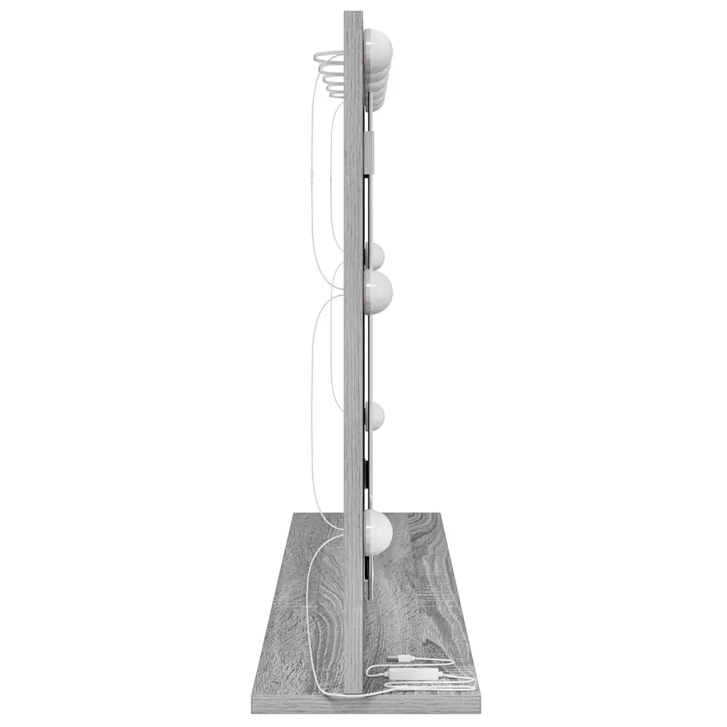 Specchio da Vanità Grigio Sonoma 80 x 55 x 18 cm Rettangolare 868298
