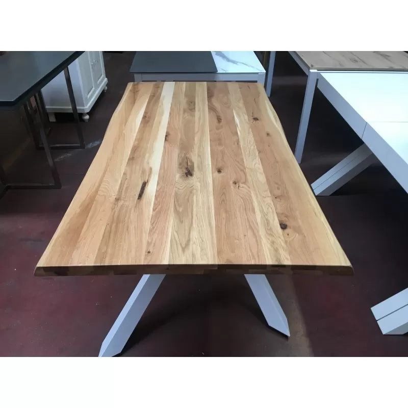 Tavolo big table fisso in rovere massello nodato spessore 6 cm. misura l.180 p.90 h.76 (1643) - Mobili 2G