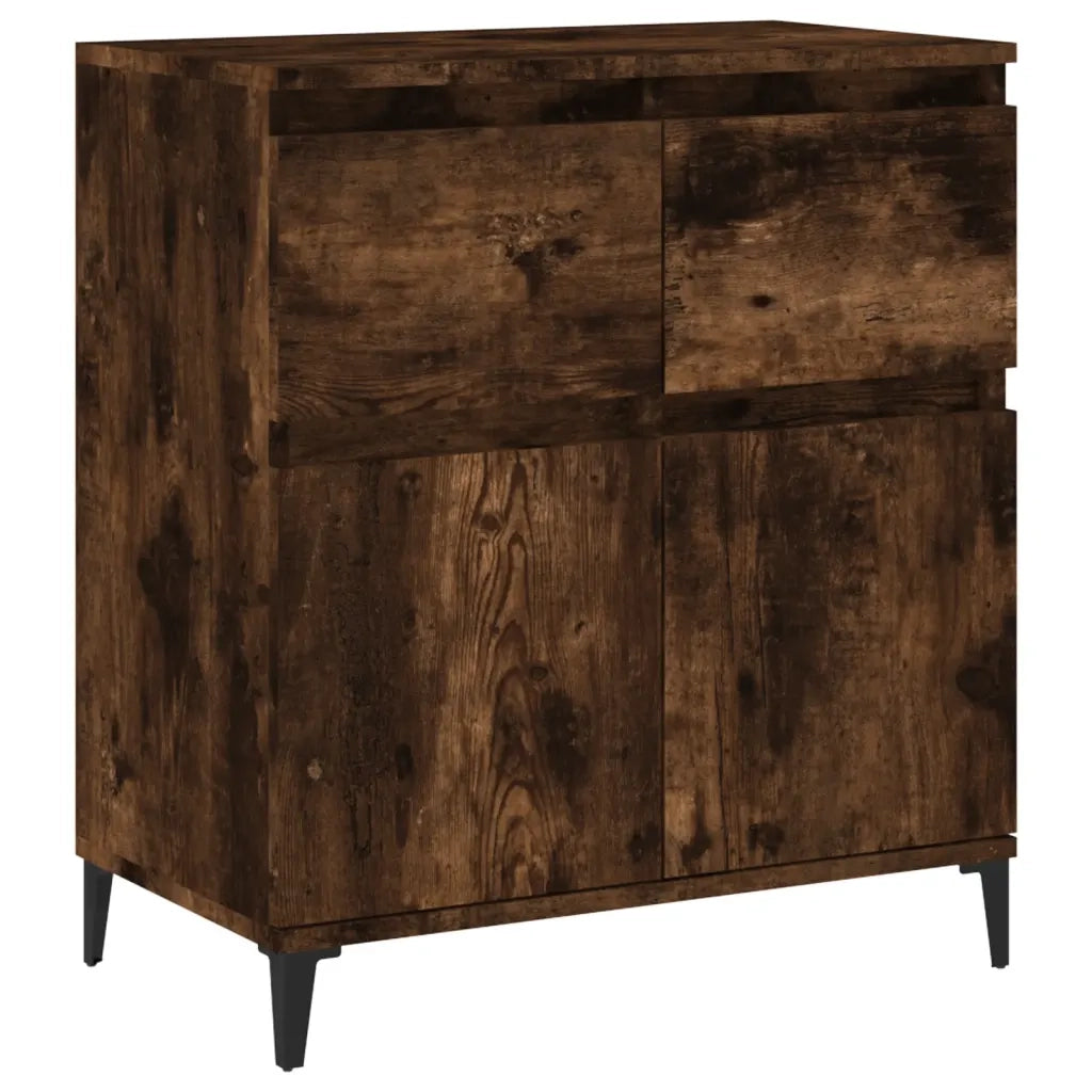 Credenza | Madia | Buffet da pranzo | Armadio da pranzo Rovere Fumo 60x35x70 cm in Legno Multistrato