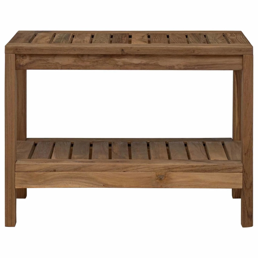 Tavolino da Bagno Naturale 60 x 30 x 45 cm Legno di teak solido 42024271