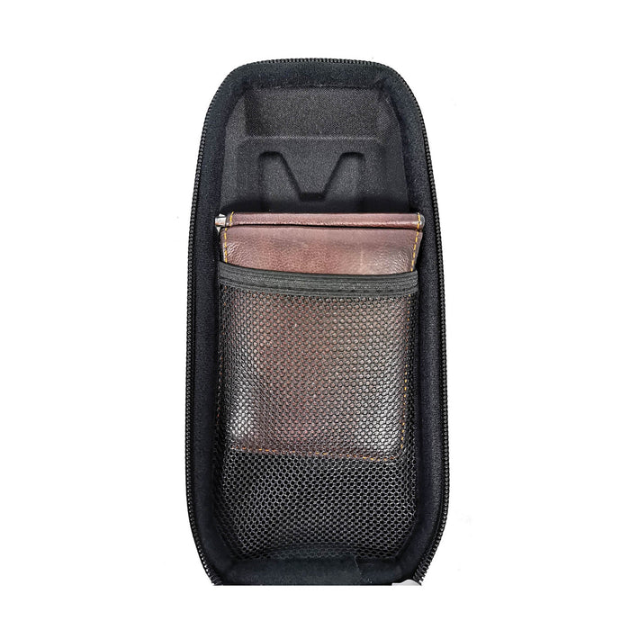 Borsa Portaoggetti da Telaio Bicicletta 21x9x5 cm Doppia Tasca Rigida Effetto Carbonio