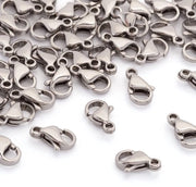 100x Viti a forma di granchio in rame argentato 9x5mm per creare gioielli