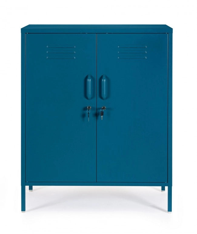Credenza blu 40x80x101,5h in acciaio