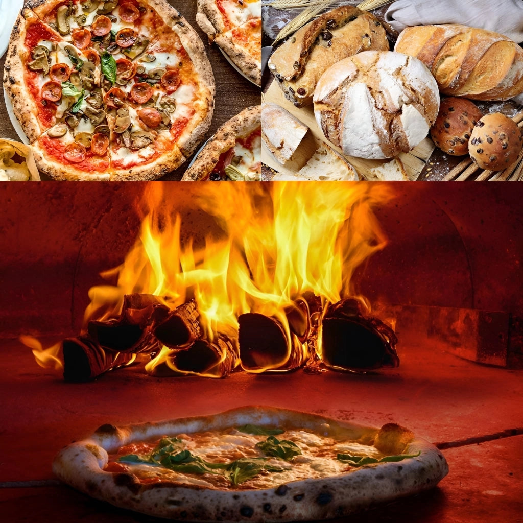 Forno legna artigianale diametro 80 cm capienza 4/6 pizze cottura diretta