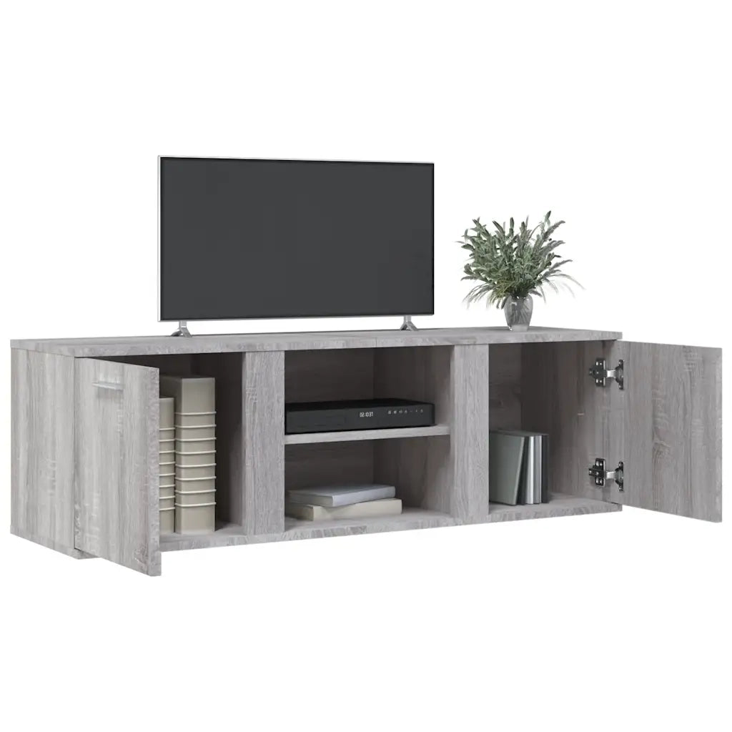 Mobile Porta TV-Credenza per TV Grigio Sonoma 120x34x37 cm in Legno Multistrato