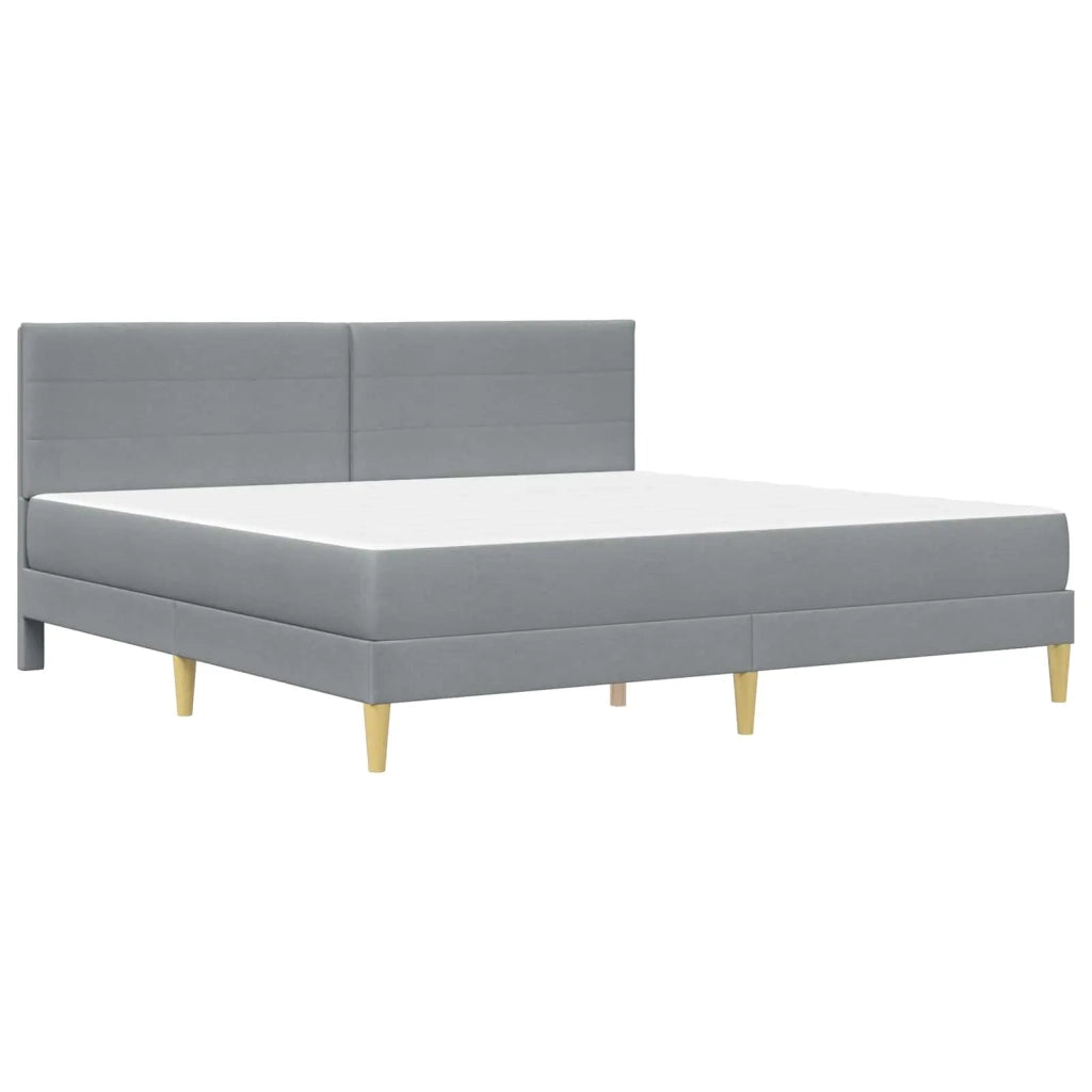 Struttura del letto Grigio chiaro 200 x 200 cm Poliestere